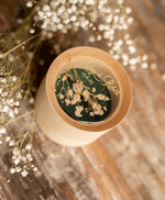 Pudełka Szkatułki na Obrączki szkatułki rustykalne pudełeczko na obrączki ślubne przezroczyste wieczko delikatne kwiaty zatopione w żywicy ręcznie robiona szkatułka12