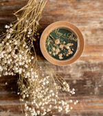 Pudełka Szkatułki na Obrączki szkatułki rustykalne pudełeczko na obrączki ślubne przezroczyste wieczko delikatne kwiaty zatopione w żywicy ręcznie robiona szkatułka5