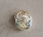 Pudełka Szkatułki na Obrączki szkatułki szkatułka na obrączki z kwiatami, pudełko na obrączki z żywicy, pudełko na obrączki z zatopionymi kwiatami w żywicy, pudełko na obrączki niezapominajki 2