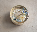 Pudełka Szkatułki na Obrączki szkatułki szkatułka na obrączki z kwiatami, pudełko na obrączki z żywicy, pudełko na obrączki z zatopionymi kwiatami w żywicy, pudełko na obrączki niezapominajki 12