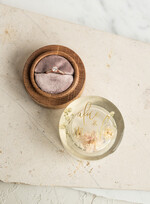 Pudełka Szkatułki na Obrączki szkatułki drewniana szkatułka na obrączki z żywymi kwiatami, pudełko na obrączki z żywicy, pudełko na obrączki z zatopionymi kwiatami w żywicy0