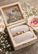 Pudełka Szkatułki na Obrączki szkatułki personalizowane pudełko do podawania obrączek ślubnych , pudełeczko na obraczki slubne z przeźroczystym wieczkiem8