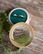 Pudełka Szkatułki na Obrączki szkatułki rustykalne pudełko do podawania obrączek ślubnych , pudełeczko na obraczki slubne z przeźroczystym wieczkiem11