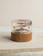 Pudełka Szkatułki na Obrączki szkatułki elegancka rustykalna szkatułka na obrączki z kwiatami, pudełko na obrączki z żywicy, pudełko na obrączki z zatopionymi kwiatami w żywicy3