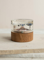 Pudełka Szkatułki na Obrączki szkatułki elegancka rustykalna szkatułka na obrączki z kwiatami, pudełko na obrączki z żywicy, pudełko na obrączki z zatopionymi kwiatami w żywicy3