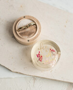 Pudełka Szkatułki na Obrączki szkatułki pudełko z imionami pary młodej, szkatułka na obrączki z kwiatami, pudełko na obrączki z żywicy, pudełko na obrączki z zatopionymi kwiatami w żywicy0