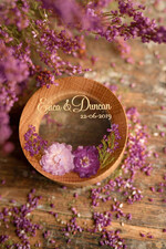 Pudełka Szkatułki na Obrączki szkatułki przeźroczyste  pudełko na obrączki  ślubne zatopione żywe kwiaty w żywicy , pudełeczko na obraczki slubne z przeźroczystym wieczkiem5