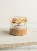 Pudełka Szkatułki na Obrączki szkatułki drewniana szkatułka na obrączki z żywymi kwiatami, pudełko na obrączki z żywicy, pudełko na obrączki z zatopionymi kwiatami w żywicy1