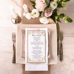 Menu boho menu weselne plan podawania posiłków na weselu, boho wasze imiona i treść1