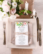 Menu boho weselne menu karta potraw weselnych, w stylu boho wasza treść1