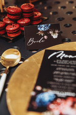 Menu boho menu weselne na stół karta dań weselnych, boho z dowoną treścią2