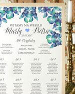 Plany stołów Plakaty Boho plan stołów  weselnych usadzenie gości na weselu, boho styl romantyczne kwiaty1