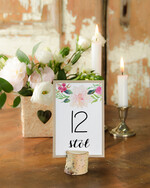 Numery na stół Boho/Etno/Pióra numerki na stoliki ślubne, usadzenie gosci w stylu boho0