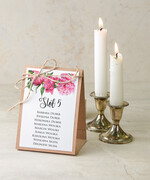 Numery na stół Rustykalne tabliczka z numerem stołu weselnego, rustykalne inspirowane naturą1