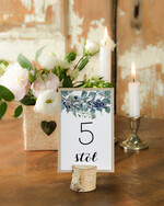 Numery na stół Rustykalne tabliczka z numerem stołu weselnego, w stylu rustykalnym0