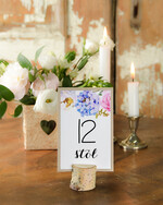 Numery na stół Rustykalne numery na stół gości weselnych, styl rustykalny prostota i minimalizm0