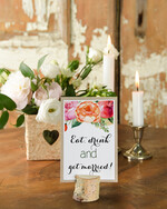 Numery na stół Rustykalne tabliczka z numerem stołu weselnego, rustykalne inspirowane naturą0