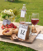 Numery na stół Rustykalne numerki na stoliki ślubne, w stylu rustykalnym0