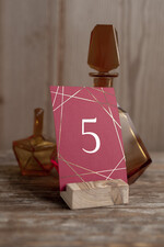 Numery na stół Glamour numerek stojak na stół weselny złote klasyczne i eleganckie, numeracja stołów weselnych, eleganckie numerki na stoły weselne0