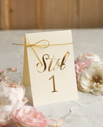 Numery na stół Glamour tabliczki na stoly weselne, numery na stół gości weselnych, złote numerki na stol weselny w stylu glamour, eleganckie numerki na stoly weselne1