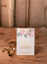 Numery na stół Glamour numerki na stoliki ślubne, złote złocone eleganckie i klasyczne0