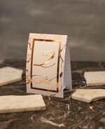 Numery na stół Glamour numerek na stół weselny, złote klasyczne i eleganckie0