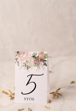 Numery na stół Glamour numery na stół gości weselnych, styl glamour zlocone i błyszczące0