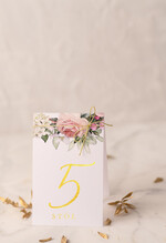 Numery na stół Glamour numerki na stół stoły weselne, złote w stylu glamour0