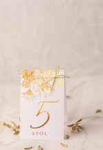 Numery na stół Glamour numery na stół gości weselnych, zlocone w stylu glamour0