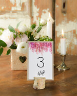 Numery na stół Otwarte jednokartkowe tabliczka z numerem stołu weselnego, eleganckie usadzenie gości0