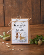 Numery na stół Otwarte jednokartkowe numerki na stoliki ślubne, usadzenie gości klasyczne0