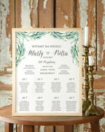 Plany stołów Plakaty Rustykalne plansza weselna plan stołów weselnych, wybierz rozmiar rustykalne0