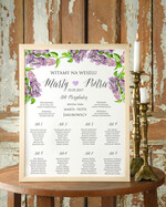 Plany stołów Plakaty Rustykalne tablica informacyjna dla gości weselnych, wybierz rozmiar rustykalne0