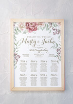 Plany stołów Plakaty Rustykalne boho powitanie i usadzenie gości plan stołów weselnych wybierz rozmiar rustykalne  0