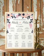 Plany stołów Plakaty Rustykalne plan stołów  weselnych usadzenie gości na weselu, ekologiczne i rustykalne wybierz swoj rozmiar0