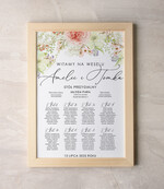 Plany stołów Plakaty Rustykalne plan stołów  weselnych usadzenie gości na weselu, ekologiczne i rustykalne wybierz swoj rozmiar0