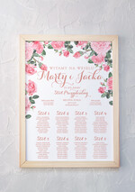 Plany stołów Plakaty Rustykalne Ogrodowe róże powitanie i usadzenie gości plan stołów weselnych w stylu rustykalnym dopasuj swoj rozmiar  0