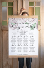 Plany stołów Plakaty Rustykalne plan stołów  weselnych usadzenie gości na weselu, w stylu rustykalnym dopasuj swoj rozmiar0