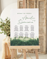 Plany stołów Plakaty Rustykalne plan usadzenia gości, tablica z planem stołów na wesele, plan stołów weselnych rustykalny plan usadzenia gości na weselu, powitanie na weselu 0