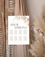 Plany stołów Plakaty Rustykalne powitanie gości na sali ślubnej i plan stołów, dopasuj swoj rozmiar rustykalne, tablica z planem stołów na wesele plan stołów weselnych prosty i nowoczesny plan1