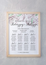 Plany stołów Plakaty Rustykalne plan stołów na wesele tablica z rozmieszczeniem gości, w stylu rustykalnym dopasuj swoj rozmiar0