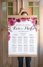 Plany stołów Plakaty Rustykalne plansza weselna plan stołów weselnych, wybierz rozmiar rustykalne0