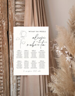 Plany stołów Plakaty Rustykalne plan stołów weselnych usadzenie gości na weselu, plansza powitalna na weselu, plan usadzenia gości 2