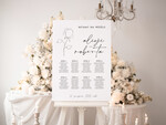 Plany stołów Plakaty Rustykalne plan stołów weselnych usadzenie gości na weselu, plansza powitalna na weselu, plan usadzenia gości 0