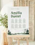 Plany stołów Plakaty Rustykalne plan usadzenia gości, tablica z planem stołów na wesele, plan stołów weselnych rustykalny plan usadzenia gości na weselu, powitanie na weselu 0