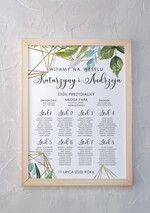 Plany stołów Plakaty Rustykalne powitanie i usadzenie gości plan stołów weselnych, rustykalny styl wybierz rozmiar0