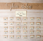 Plany stołów Plakaty Rustykalne powitanie gości na sali ślubnej i plan stołów, w stylu rustykalnym dopasuj swoj rozmiar0