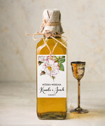 Zawieszki na butelki botaniczne podróżnicze  zawieszki na nalewki weselne, botaniczne dowolne teksty0