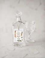 Zawieszki na butelki botaniczne podróżnicze  etykiety na wódkę weselną, botaniczne tekst dowolny0