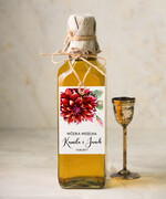 Zawieszki na butelki botaniczne podróżnicze  zawieszki na alkohole weselne, botaniczne tekst dowolny0